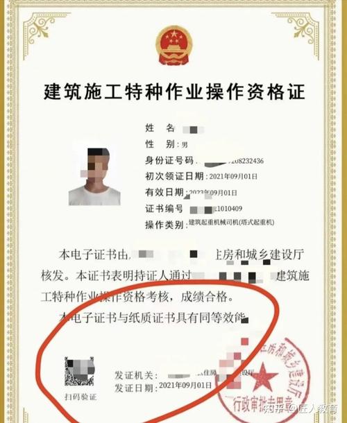 特種作業(yè)人員電子證書