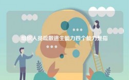 組織人員疏散逃生能力四個能力是指