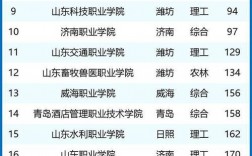 2024年山東雙高計劃?？茖W校排名
