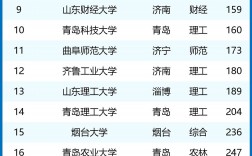2024年山東大學(xué)排名一覽表