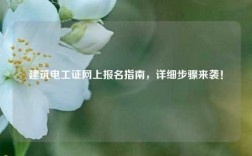 建筑電工證網(wǎng)上報名指南，詳細步驟來襲！