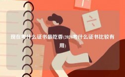 現在考什么證書最吃香(2024考什么證書比較有用)