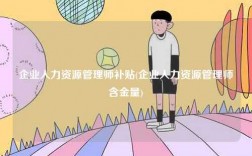 企業(yè)人力資源管理師補貼(企業(yè)人力資源管理師含金量)
