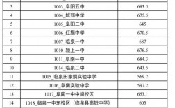 臨泉高鐵中學錄取分數線