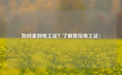 如何拿到電工證？了解低壓電工證：