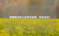 掌握低壓電工證考試流程，輕松拿證！