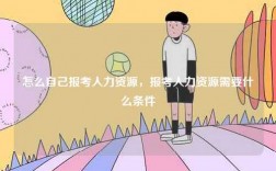 怎么自己報考人力資源，報考人力資源需要什么條件