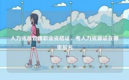 人力資源管理職業資格證，考人力資源證在哪里報名