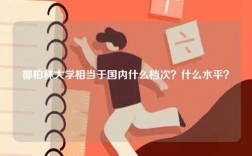 都柏林大學(xué)相當(dāng)于國內(nèi)什么檔次？什么水平？
