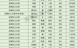 沈陽化工大學分數(shù)線
