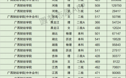 2024年廣西財經學院專科錄取分數線