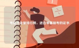 考證含金量排行榜，適合零基礎考的證書
