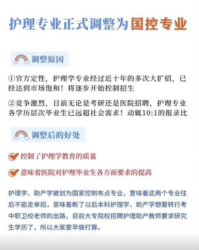國控專業是什么意思(護理列入國控意味著什么)-圖1