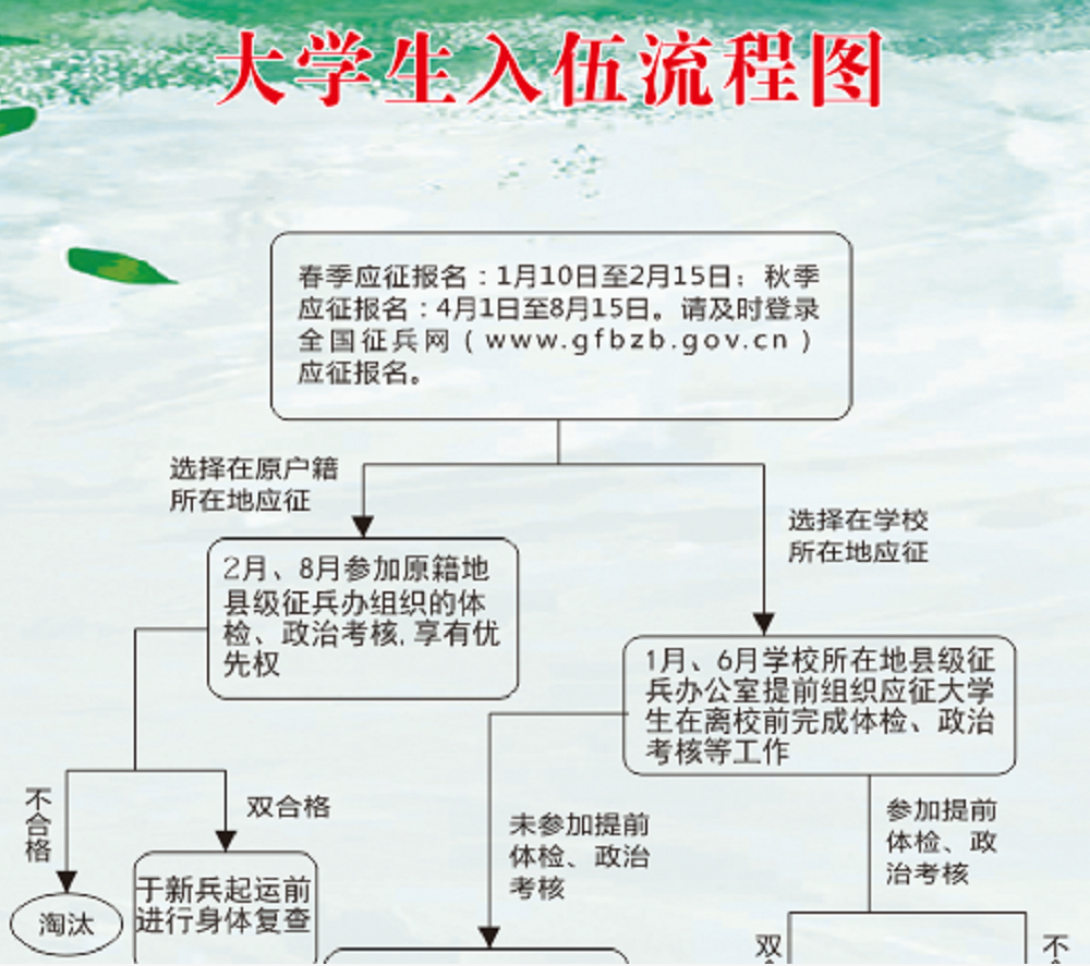 大學(xué)生入伍流程(大學(xué)生從學(xué)校當兵流程)-圖1