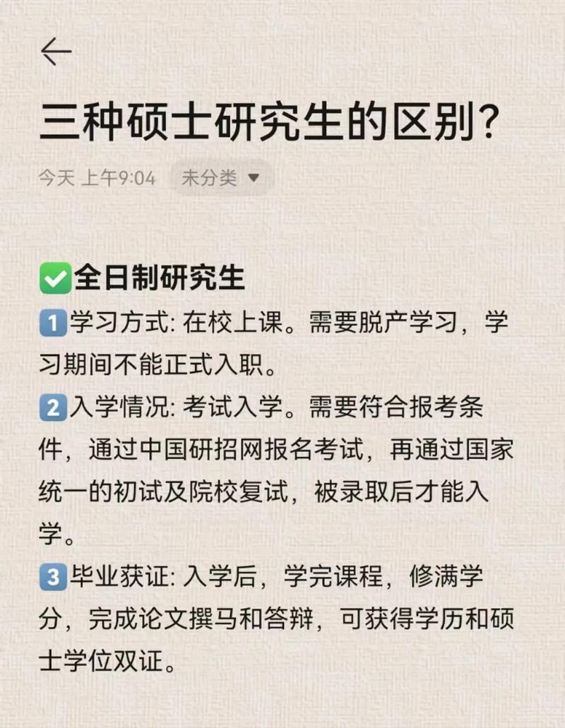 全日制和在職的區別(在職研究生和研究生)-圖1