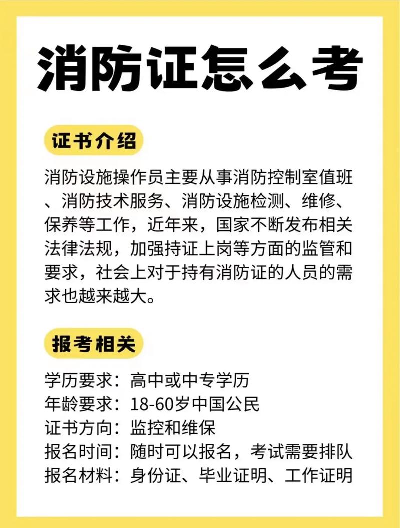 中級消防設施操作員的證件怎么考-圖1
