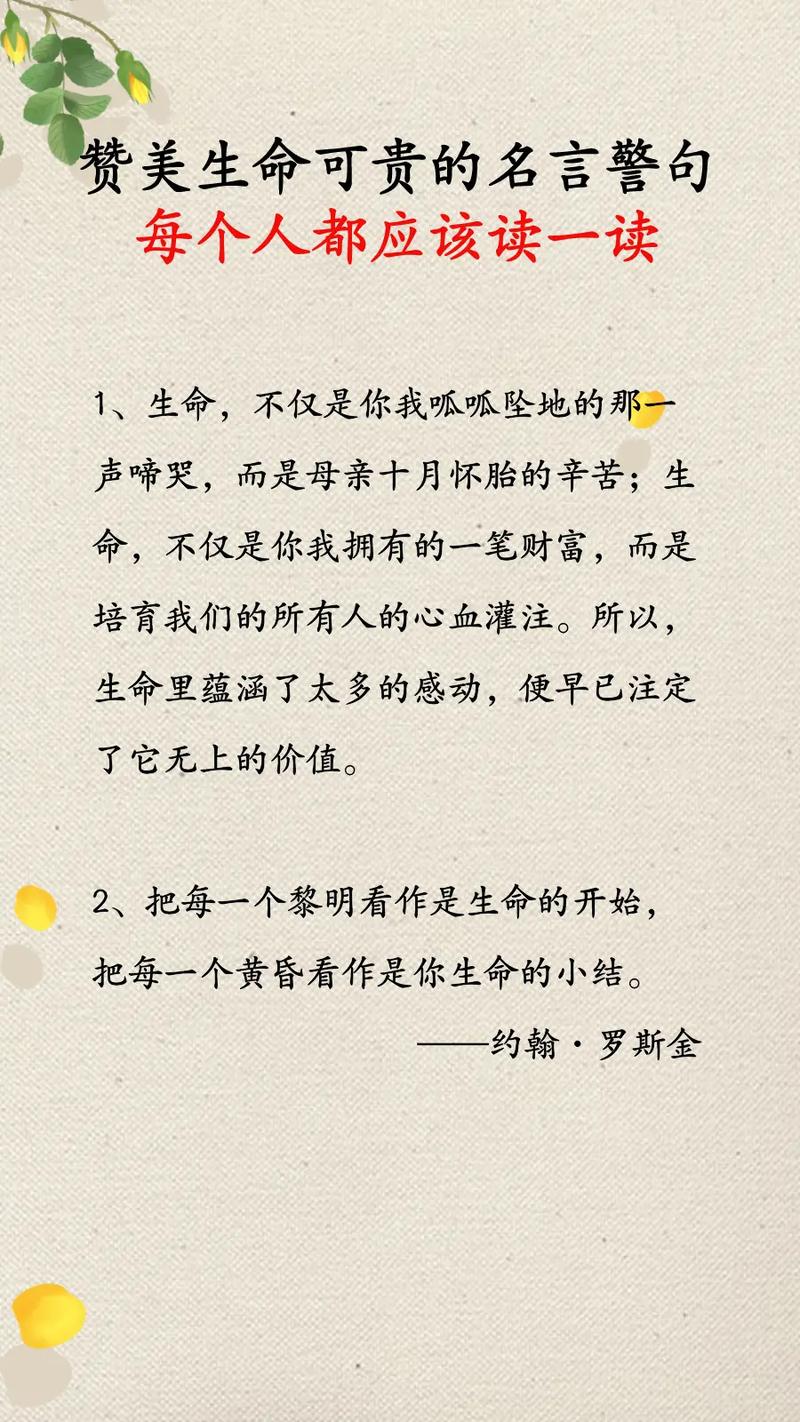 關(guān)于生命的名言警句-圖1