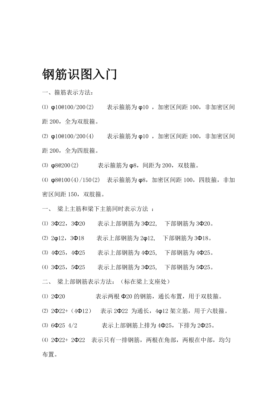 鋼筋工圖紙入門(mén)初級(jí)知識(shí)-圖1