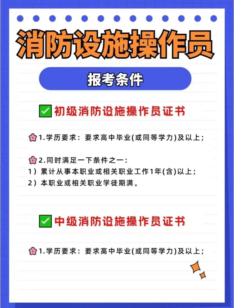 消防設(shè)施操作員證報(bào)考條件-圖1