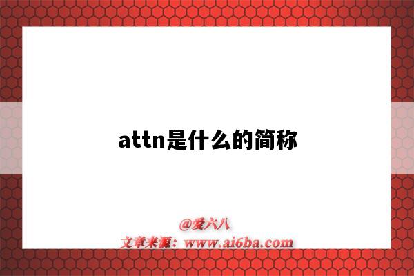 attn是什么的簡(jiǎn)稱-圖1