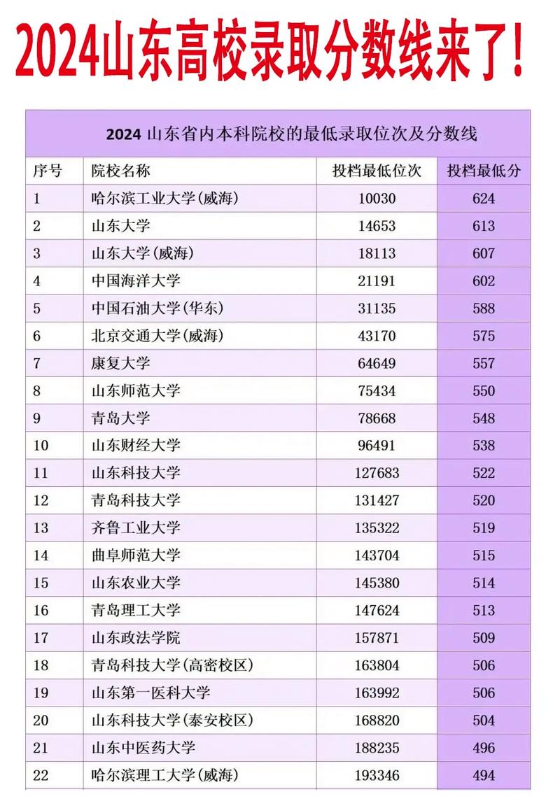 山東高考分數線2024-圖1